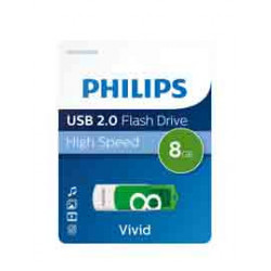PHILIPS USB 2.0 8GB VIVID EDITION VERDE