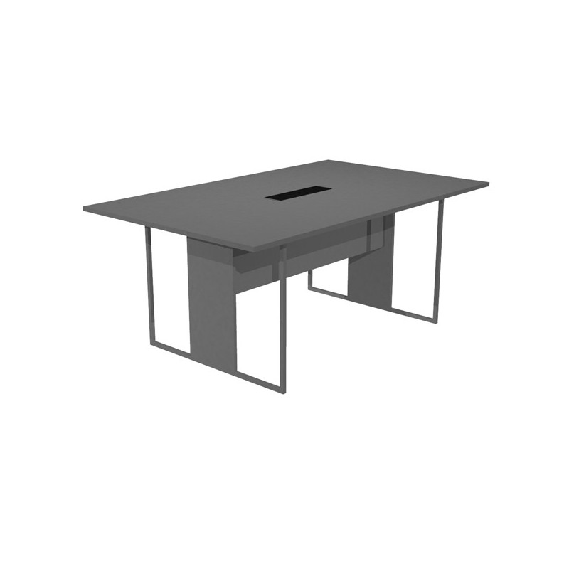 Tavolo riunione 120x110cm antracite / gamba antracite opaco ESSENCE