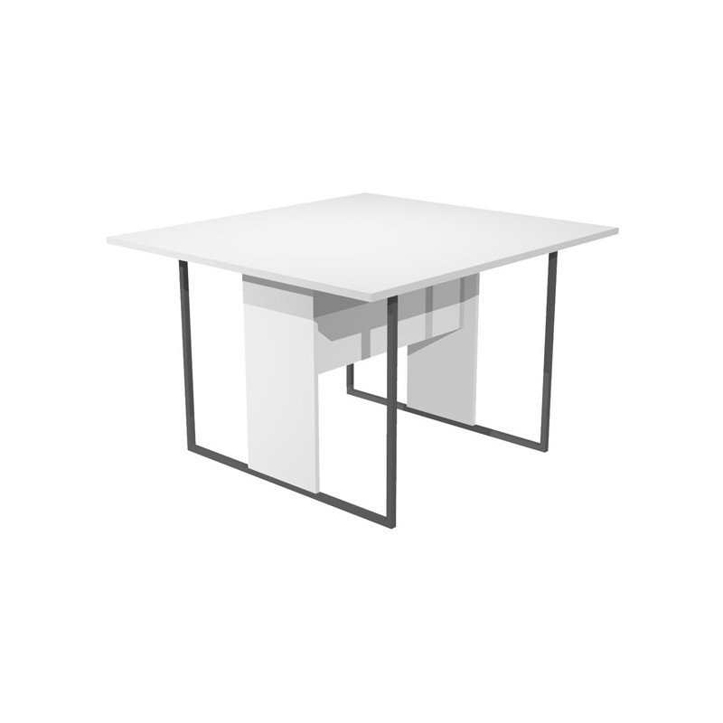Tavolo riunione 120x110cm bianco / gamba bianca ESSENCE