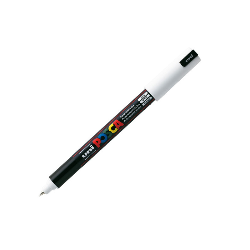 Marcatore UNI POSCA Pen PC1M p.extra fine 0,7mm bianco UNI MITSUBISHI