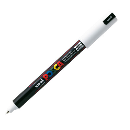 Marcatore UNI POSCA Pen PC1M p.extra fine 0,7mm bianco UNI MITSUBISHI