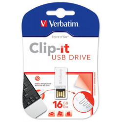 USB 2.0 STORE 'N' GO CLIP-IT USB DRIVE 16GB WHITE