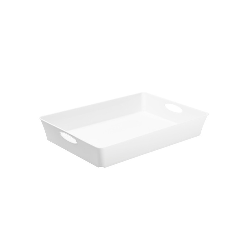 VASSOIO MULTIUSO 37,5x26,6xH6cm BIANCO LIVING