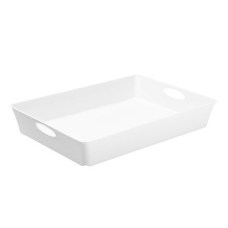 VASSOIO MULTIUSO 37,5x26,6xH6cm BIANCO LIVING