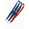 10 CORDONCINI PORTABADGE 20mm BLU DURABLE