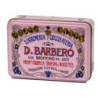 Scrigno regalo rosa in metallo con torroni bianchi friabili100gr Barbero