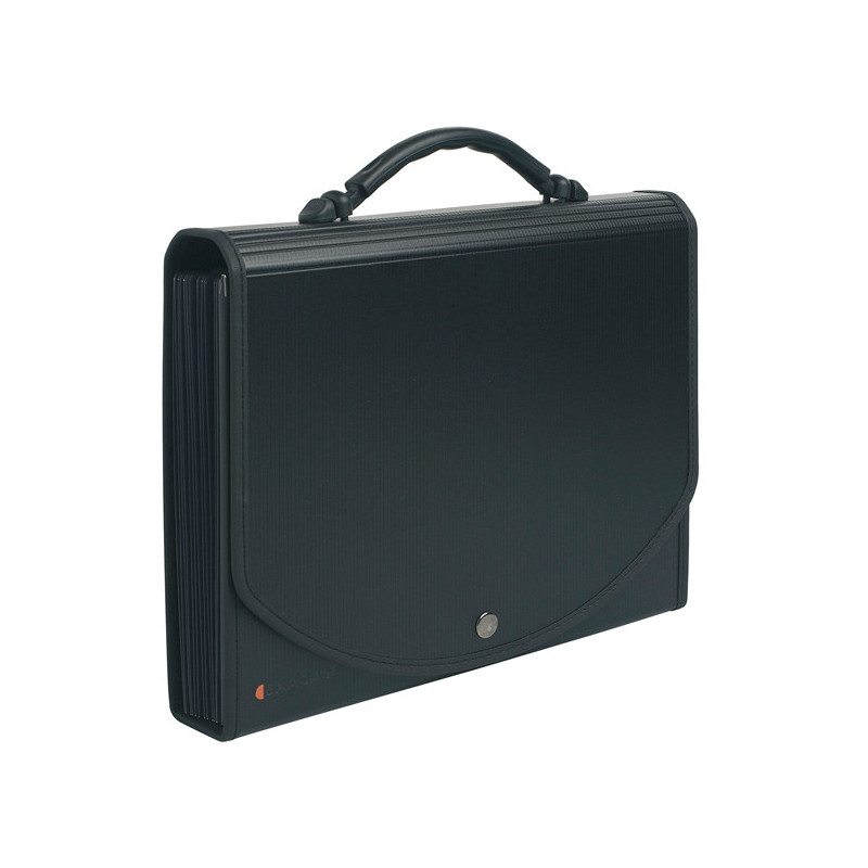 CLASSIFICATORE A 13 TASCHE 33x26cm IN PPL NERO EXACASE