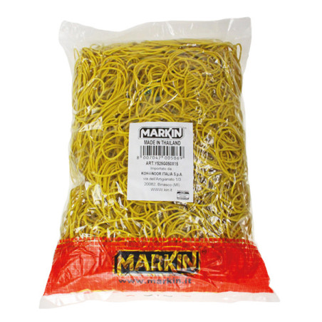 ELASTICO GOMMA GIALLO 50 SACCO DA 1KG Markin
