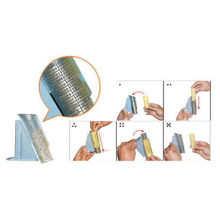 SET 8 TUBI per SEPARA MONETE CM018/CM020