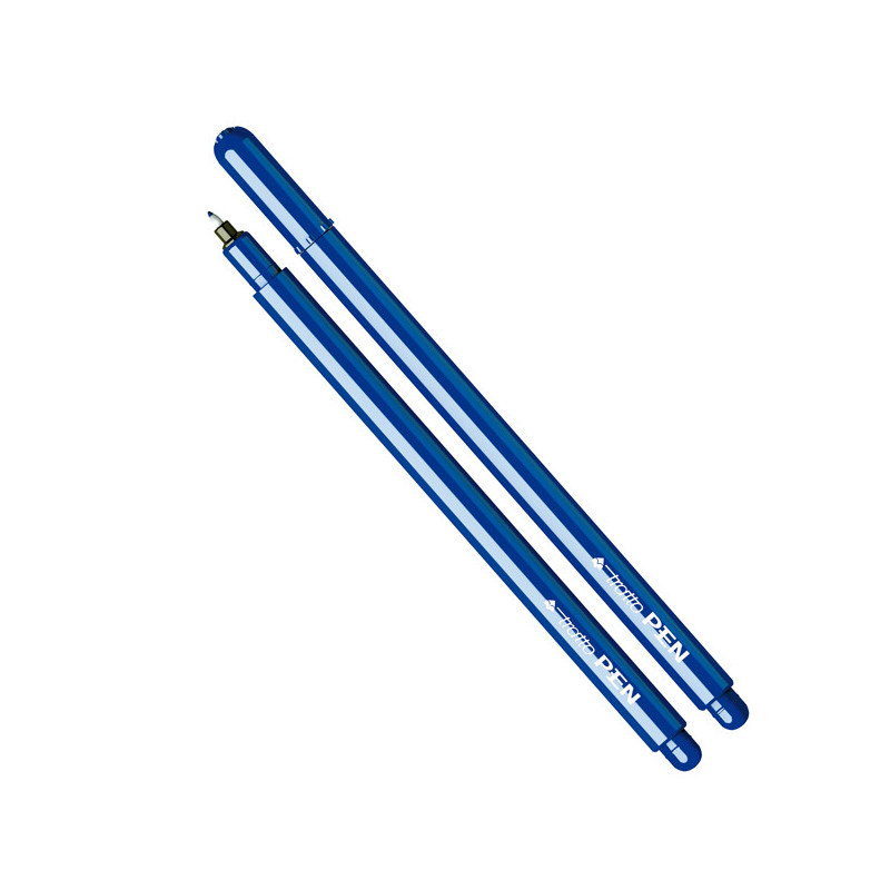 PENNARELLO TRATTO PEN NEW METAL BLU