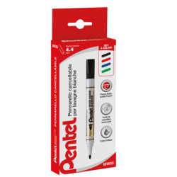 TASCHETTA 4 MARCATORE WHITE BOARD MW85 PUNTA TONDA AMIKO PENTEL