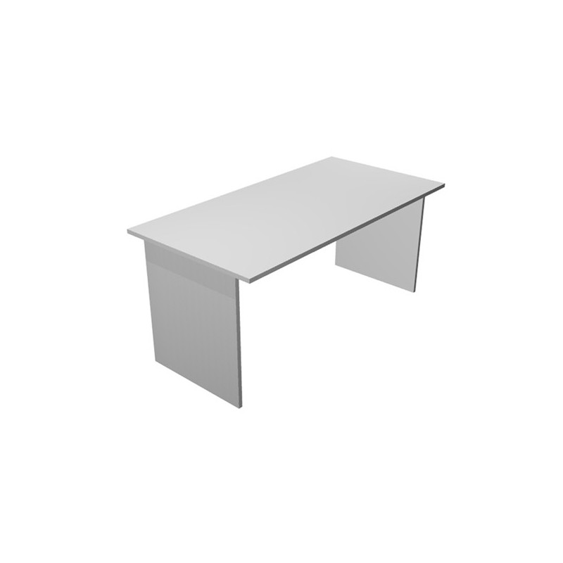 SCRIVANIA LINEARE 140X80cm GRIGIO - EASY