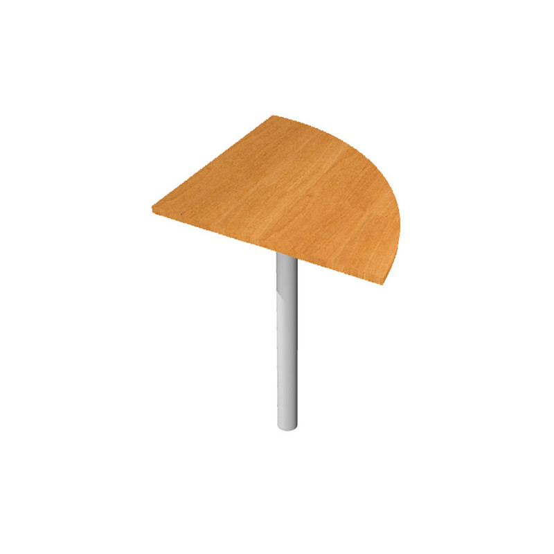 ANGOLARE 90ø NOCE CHIARO + GAMBA SUPPORTO x SCRIVANIE EASY