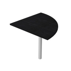ANGOLARE 90ø NERO VENATO + GAMBA SUPPORTO x SCRIVANIE EASY