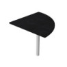 ANGOLARE 90ø NERO VENATO + GAMBA SUPPORTO x SCRIVANIE EASY