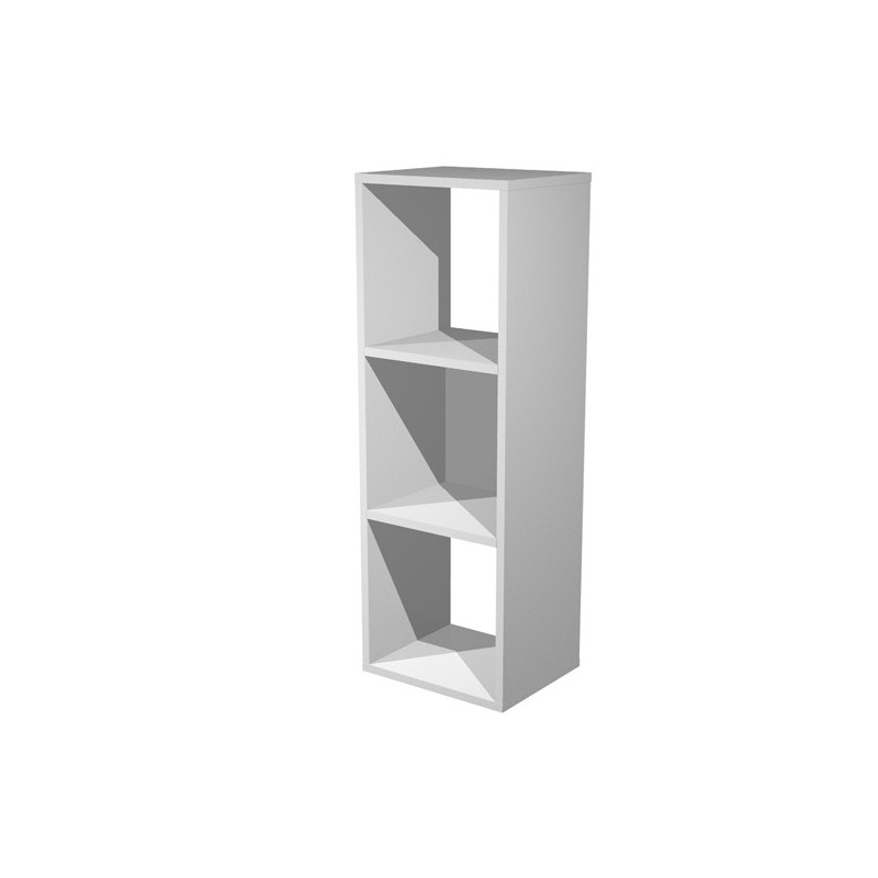 LIBRERIA 3 CASELLE 35,9x29,2cm-H103,9cm GRIGIO ALLUMINIO - RAINBOW