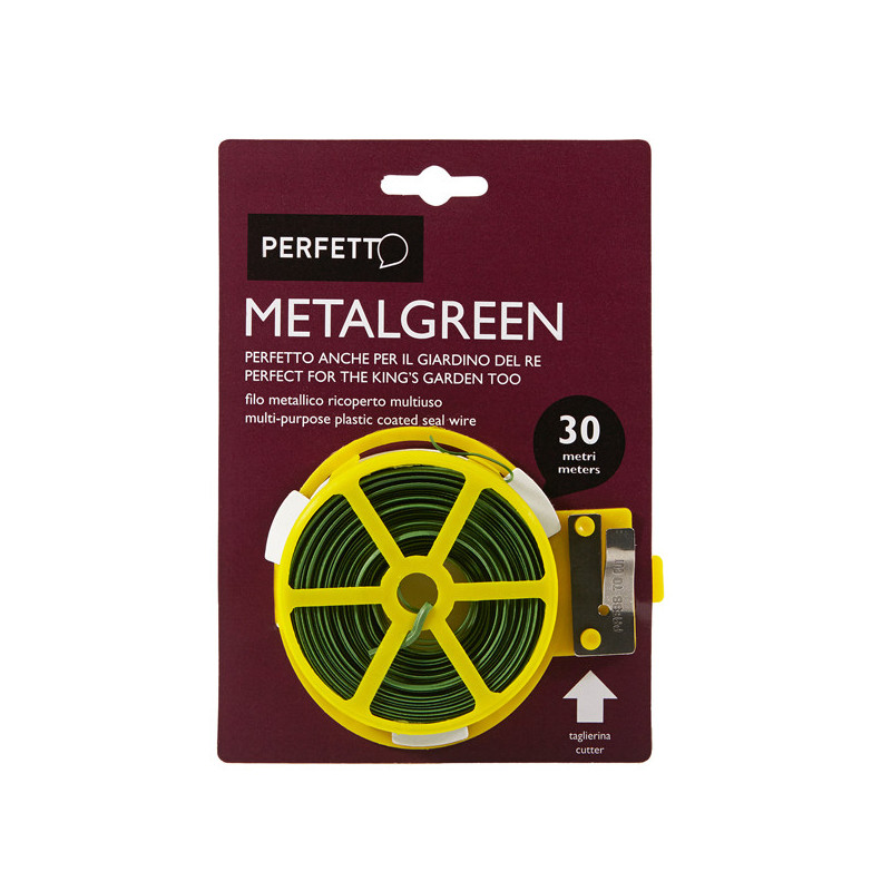 FILO IN METALLO RICOPERTO MULTIUSO METALGREEN 30mt PERFETTO