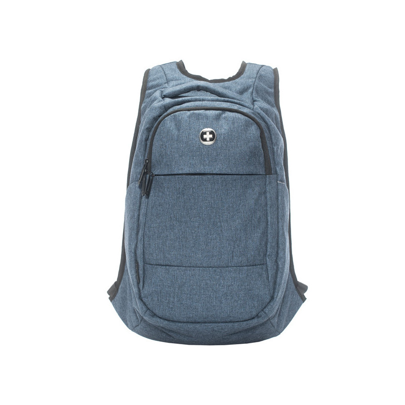 Zaino porta notebook 15" Optical blu denim Swiss