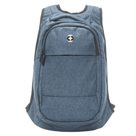 Zaino porta notebook 15" Optical blu denim Swiss