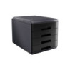 Cassettiera 4 cassetti 45mm MyDesk nero ARDA