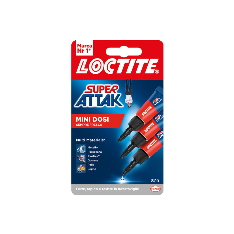 Loctite Super Attak Mini dosi liquido 3x1g