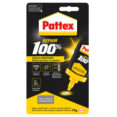 Colla PATTEX REPAIR 100 OCEAN 50g Blister