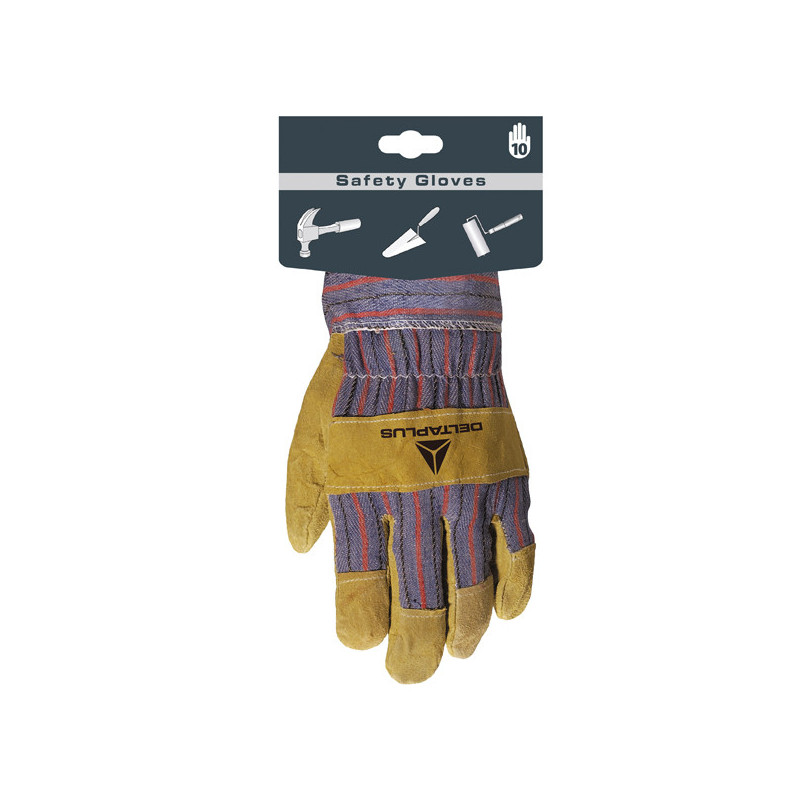 GUANTI DOCKER in CROSTA di BOVINO DC103 TAGLIA 10 in blister